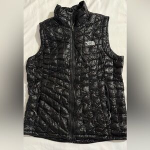 The North Face Women's Shiny Black Puffer Vest